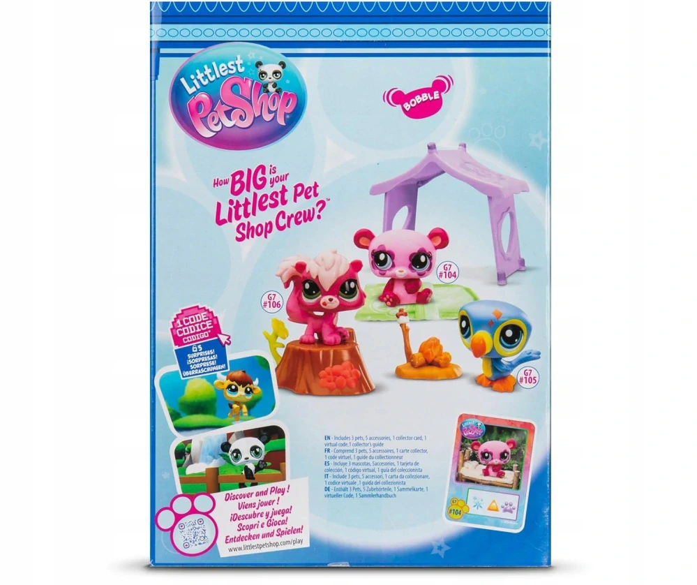Hasbro Littlest Pet Shop Sada 3 Figurky Kempování
