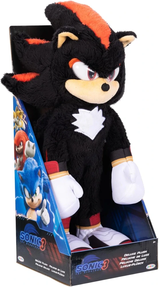 Plyšovy Sonic 3 The Hedgehog Film Originální Plyšak SHADOW 35 cm od Jakks Pacific