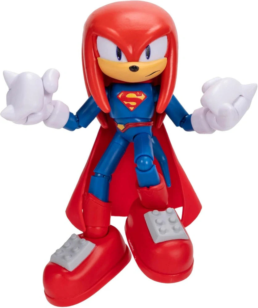 Sonic Hedgehog Film Originální pohyblivá akční figurka KNUCKLES x SUPERMAN 13 cm