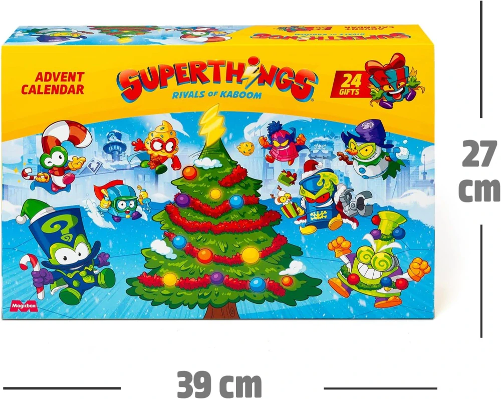 ADVENTNÍ KALENDÁŘ SUPER THINGS ZINGS KABOOM FIGURKY SUPERTHINGS 24 DNÍ