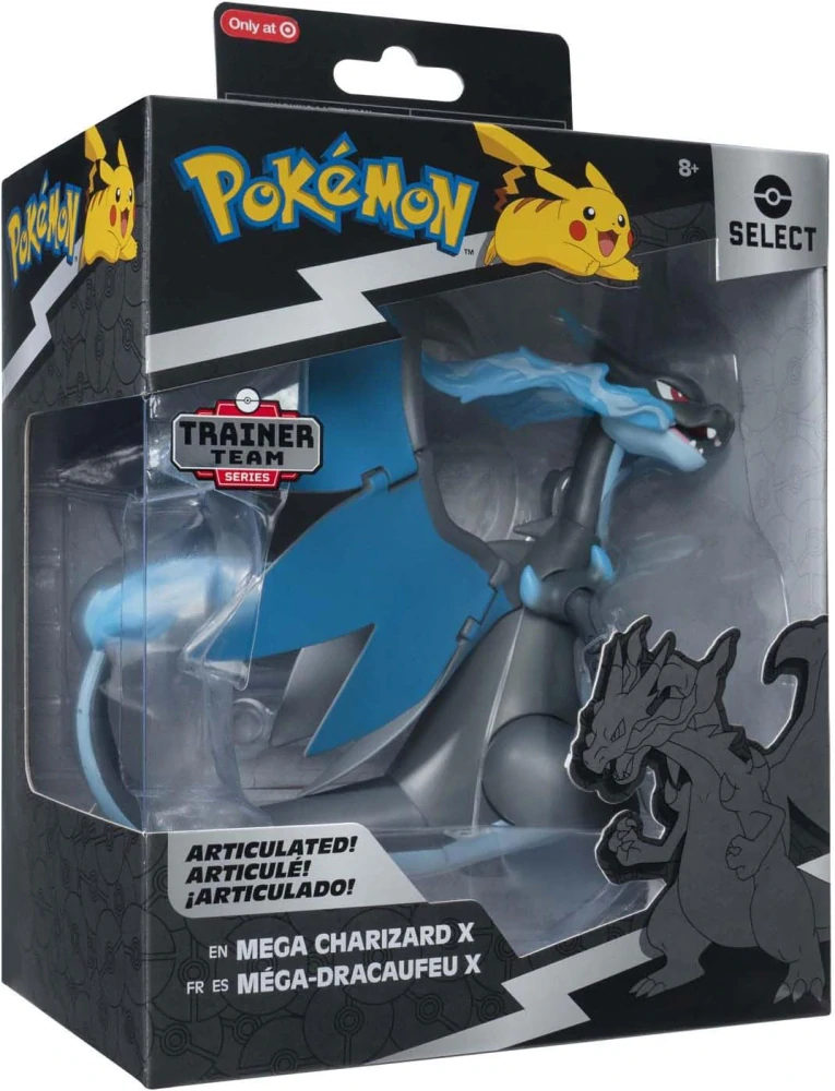 Figurka Pokémon Mega Charizard X Trainer Team Select od Jazwares