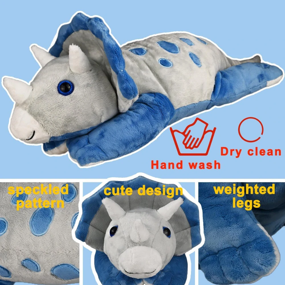 Velký Plyšový Dinosaur zatížený 2 kg - Zátěžový Plyšák 55 cm