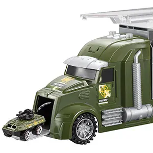 Nákladní auto + 12 ks vojenských vozidel + 12 vojáků Joyin