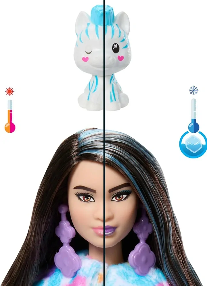 Mattel Barbie Cutie Reveal Panenka - Zebra HRK39
