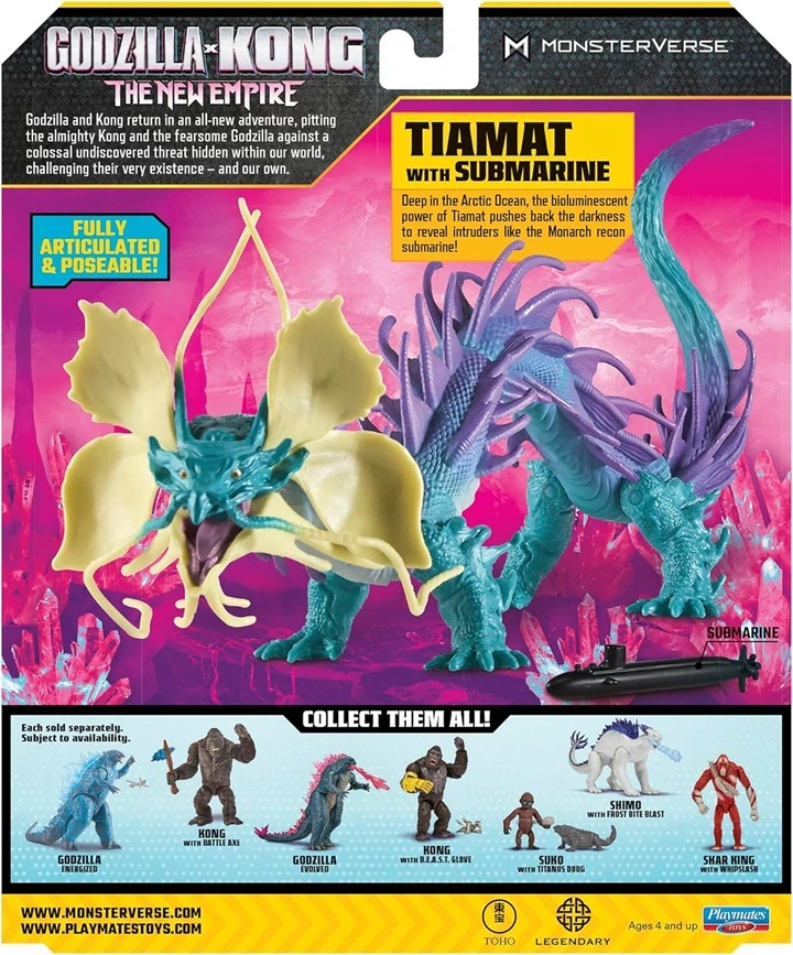Godzilla vs Kong - Figurka Drak Tiamat 20 cm od Playmates Toys