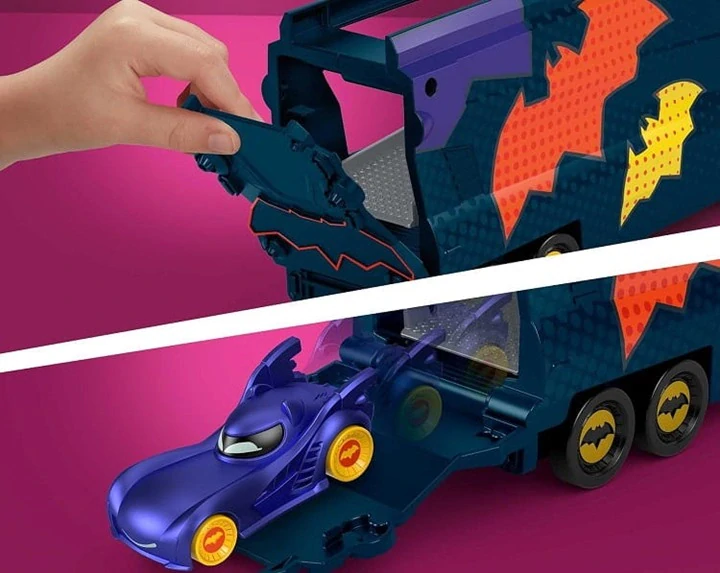 Fisher Price Batwheels Bat Big-Rig tahač transportér a auto HMX07