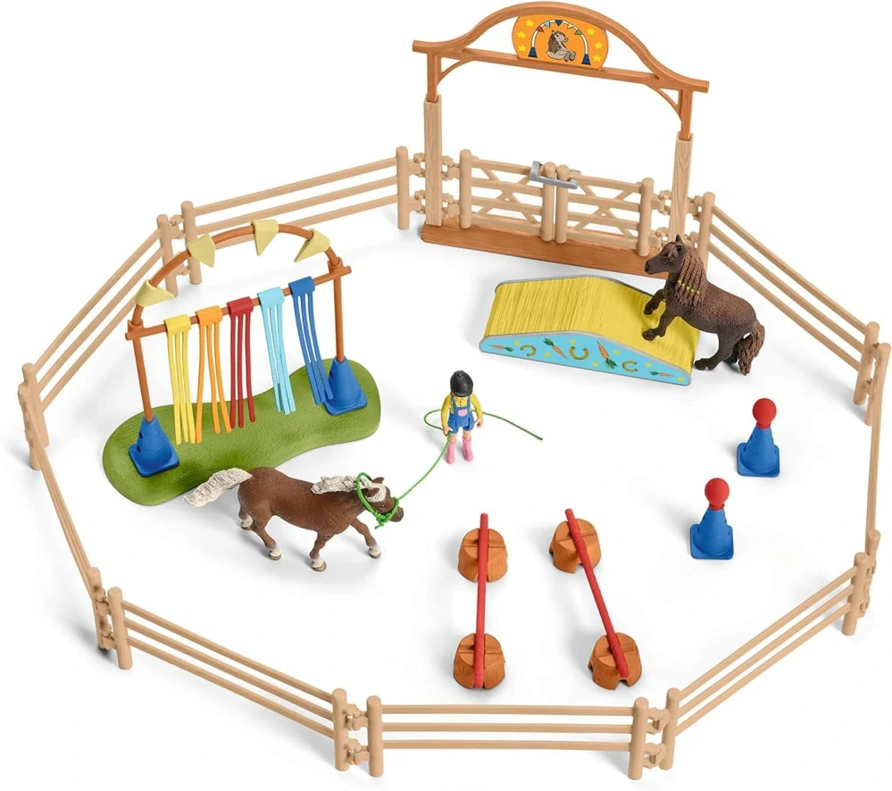 Schleich Trénink agility pro poníky 42481