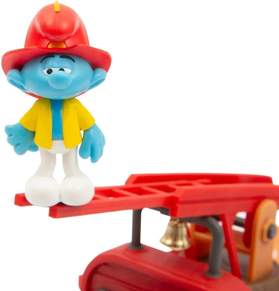 Šmoulové hasiči Šmoulí a Hasičský vůz s figurkou od Giochi Preziosi