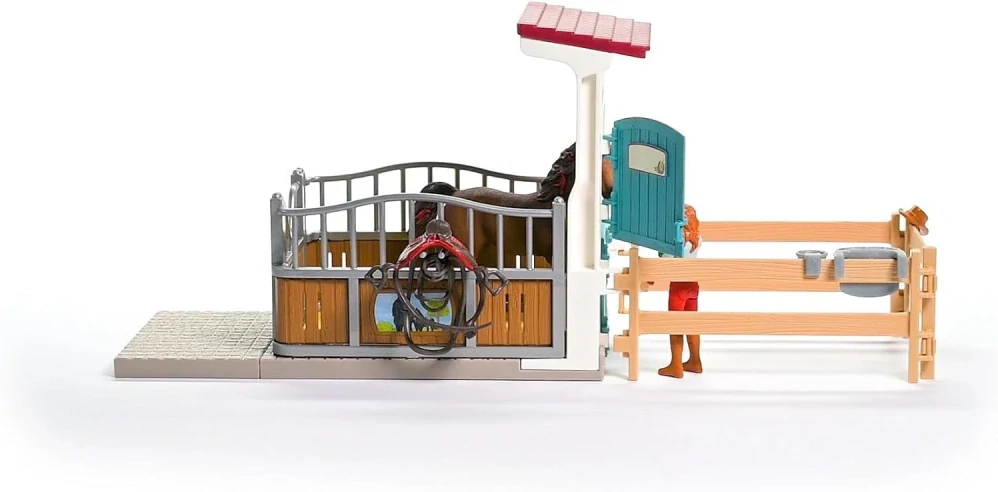Schleich 42710 Stáj Box pro koně Hannah & Cayenne