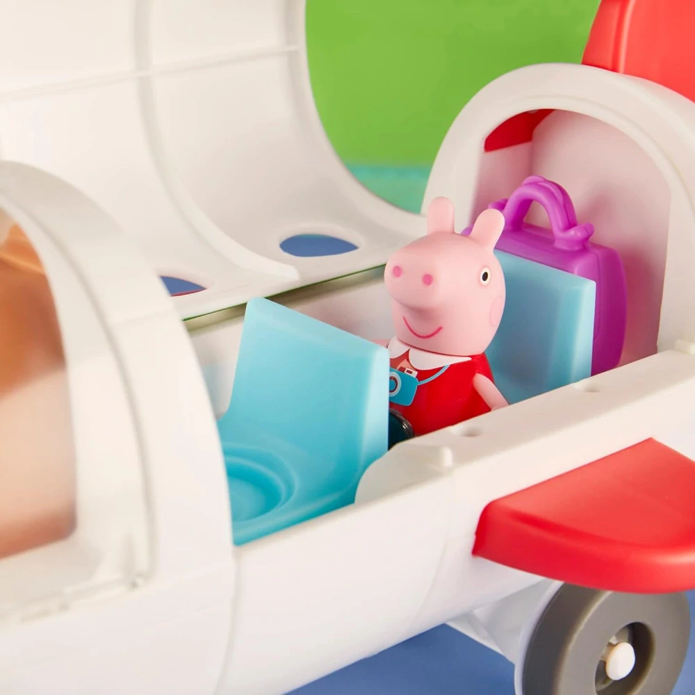 Hasbro Sada prasátko Peppa Letadlo s figurkou Peppy Pilot Králík Rebeka