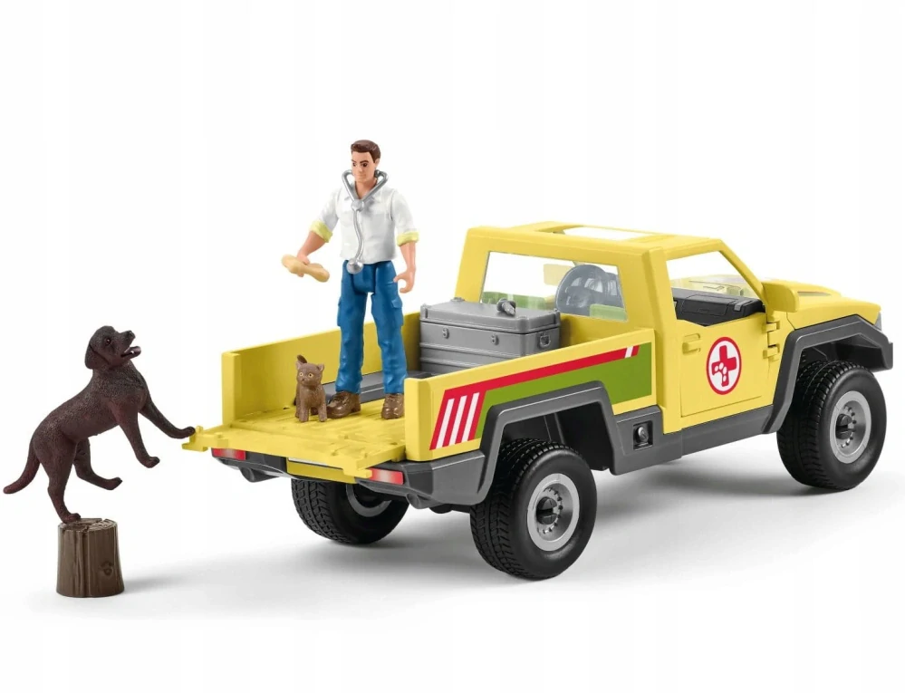 Schleich 42503 Záchranné terénní auto s veterinářem