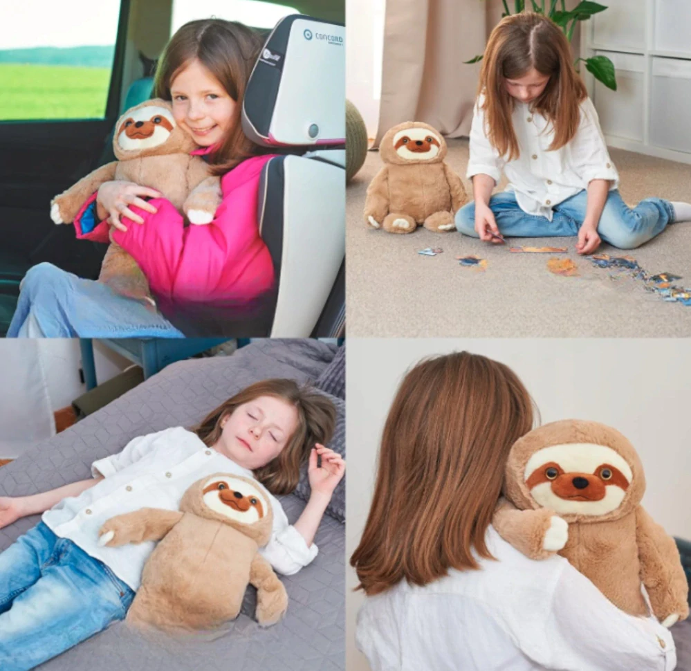 PLYŠÁK LENOCHOD ZÁTĚŽOVÝ SNIŽUJE STRES ADHD AUTISMUS 2,2 KG