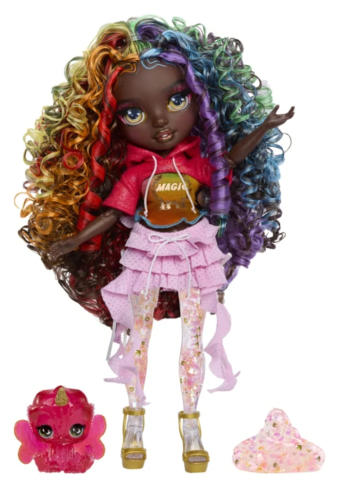 MGA Rainbow High Shimmers Slime panenka - Iris Bow