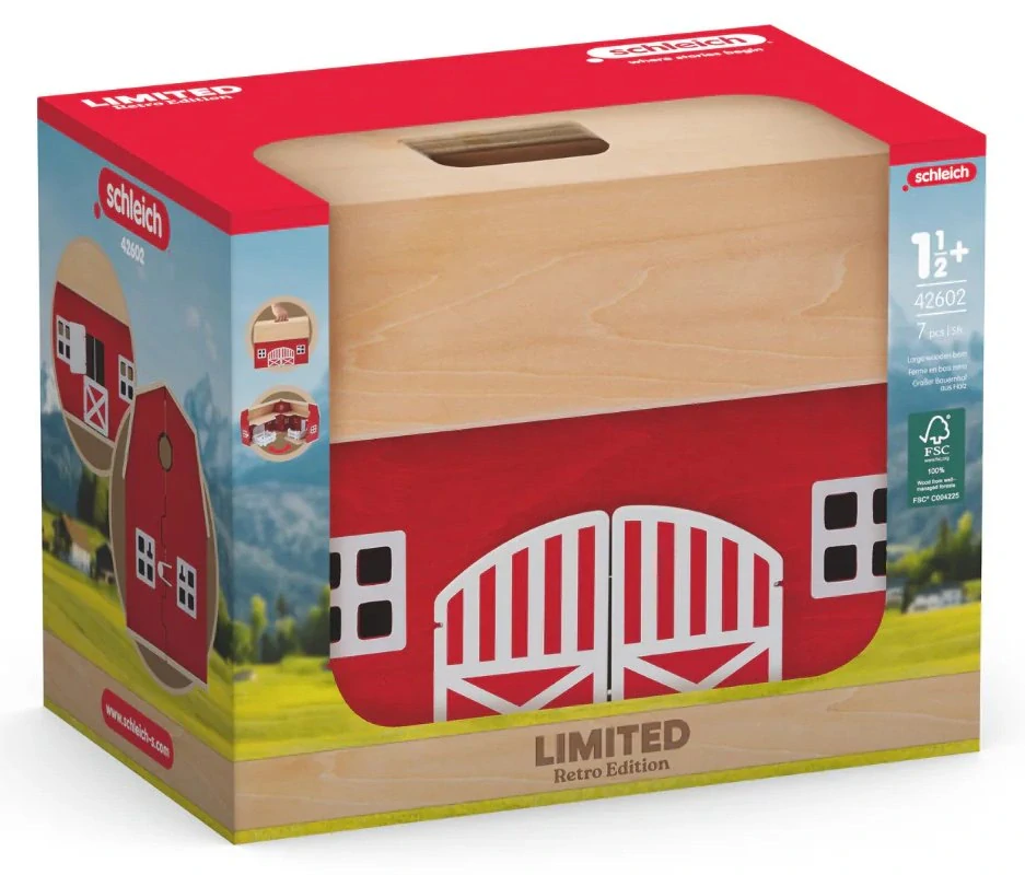 Schleich 42602 Velká Stodola Stáj Dřevěný domek