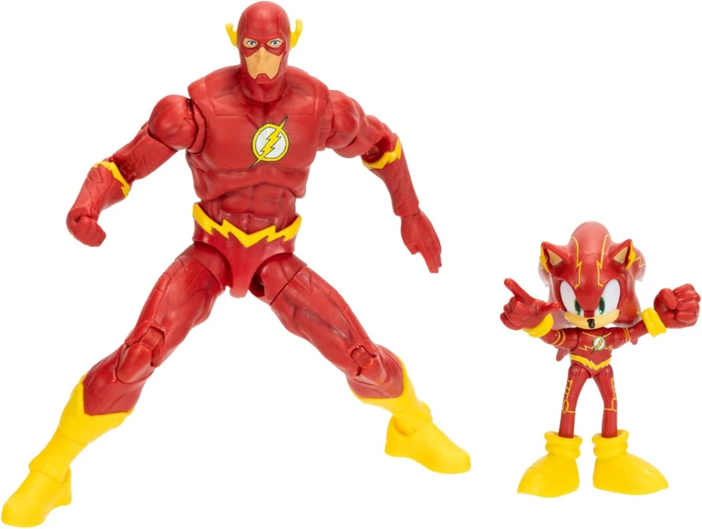 Sonic Hedgehog Film Originální pohyblivá akční figurka Sada 2 Figurek SONIC x FLASH 12 cm