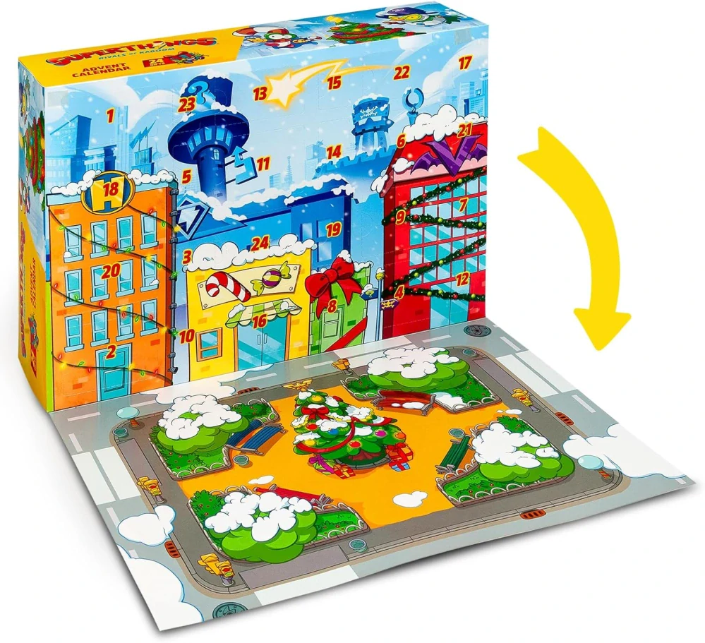 ADVENTNÍ KALENDÁŘ SUPER THINGS ZINGS KABOOM FIGURKY SUPERTHINGS 24 DNÍ