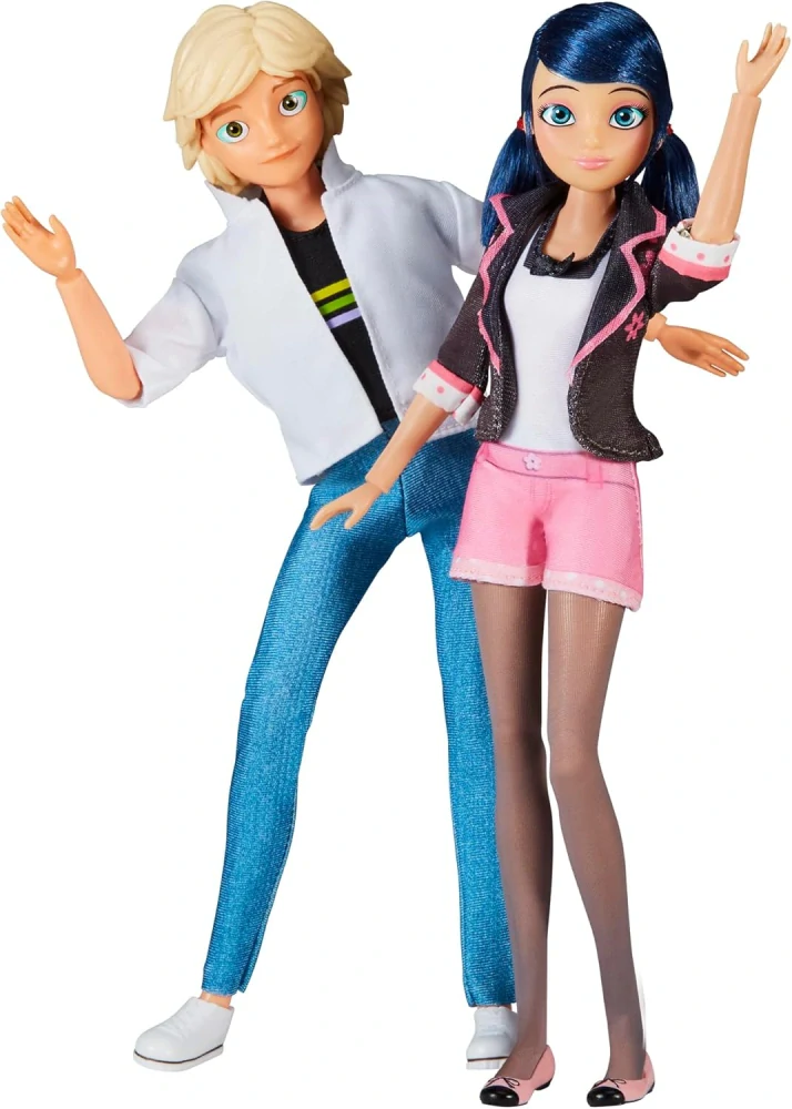 Sada 2 Panenek Miraculous Kouzelná Beruška Marinette a Adrien 27 cm od Playmates Toys