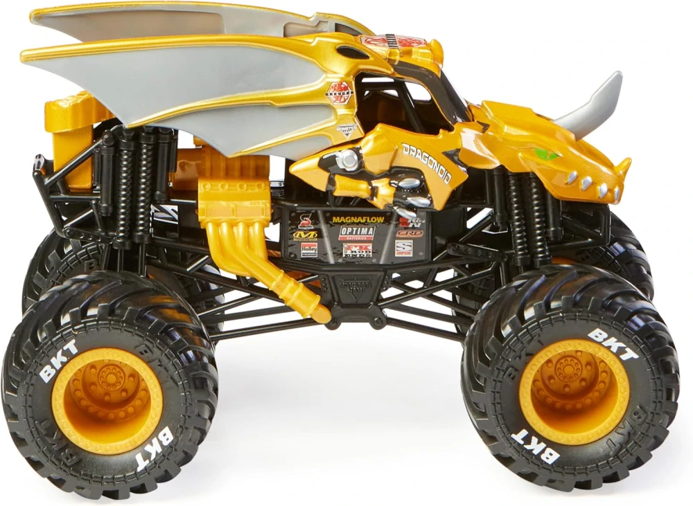 MONSTER JAM Monster Truck BAKUGAN DRAGONOID Kovové Auto Velké Vozidlo 1:24