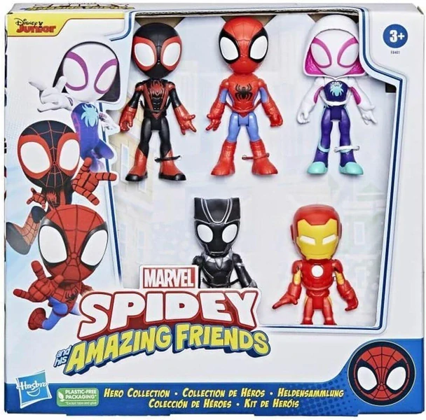 Hasbro Figurky Spidey Ghost Iron Man Morales Panter - Sada 5 ks figurek