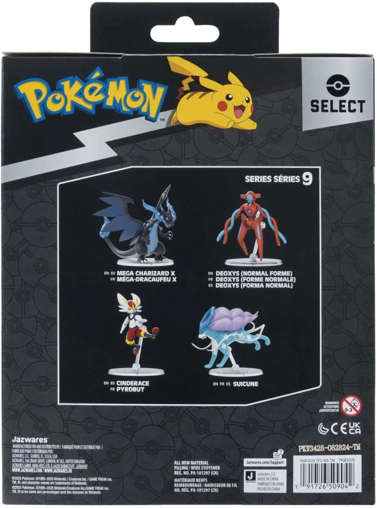 Figurka Pokémon Mega Charizard X Trainer Team Select od Jazwares