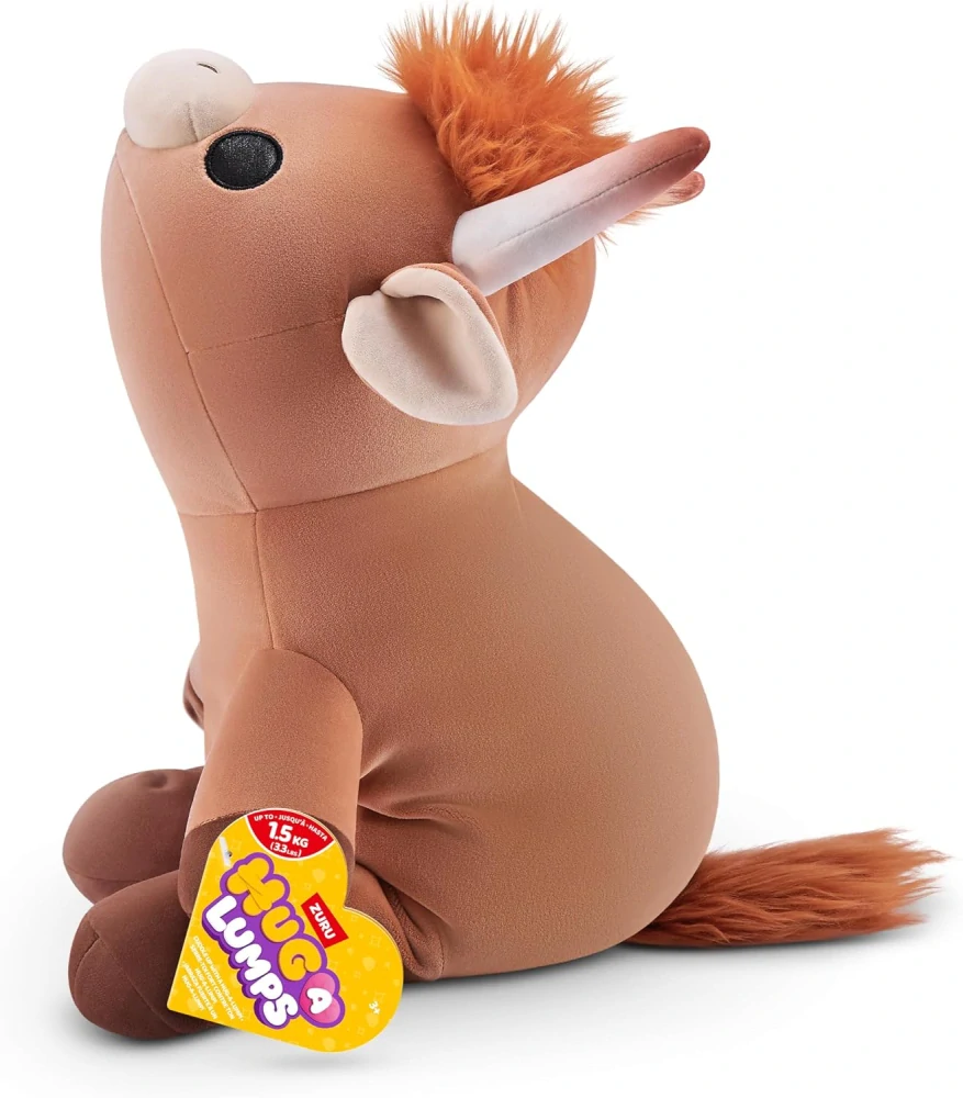 ZURU Velká Plyšová Skotská kráva náhorní skot 1,5 kg - Zatížený Plyšák Zátěžový Hug a Lumps