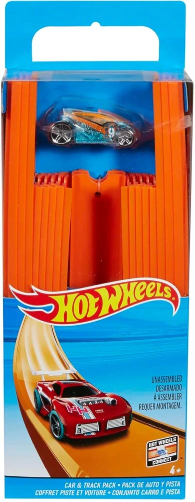 Mattel Hot Wheels Track Builder balení drah pro rozšíření dráha s angličákem BHT77