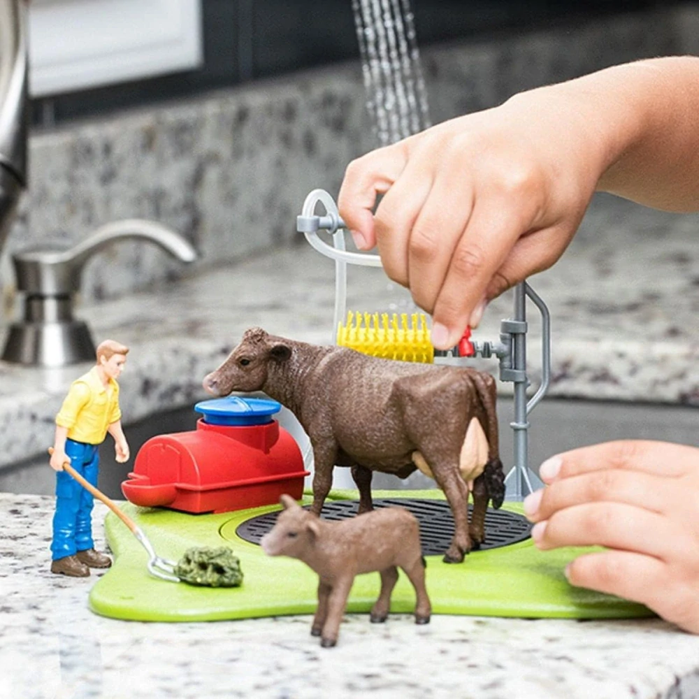Schleich 42529 Mycí stanice pro krávy