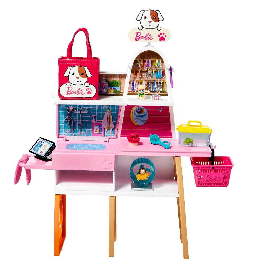 Mattel Barbie Obchod a SPA pro zvířátka s panenkou GRG90