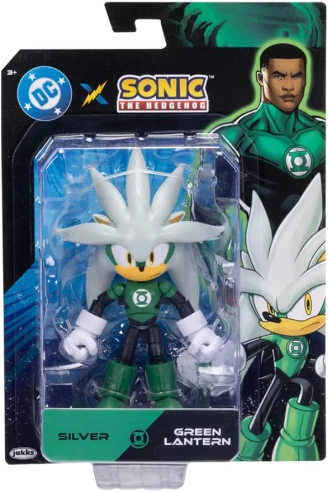 Sonic Hedgehog Originální figurka SILVER X GREEN LANTERN Zelená lucerna