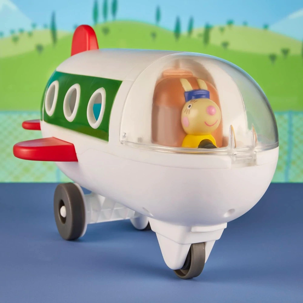 Hasbro Sada prasátko Peppa Letadlo s figurkou Peppy Pilot Králík Rebeka