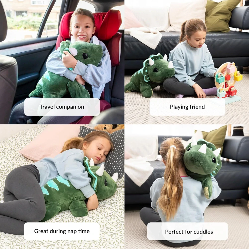 PLYŠÁK DINOSAURUS ZÁTĚŽOVÝ SNIŽUJE STRES ADHD AUTISMUS 2,2 KG