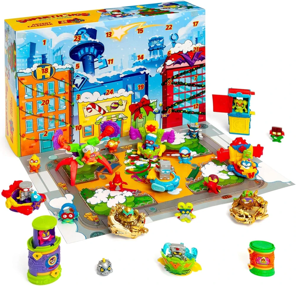 ADVENTNÍ KALENDÁŘ SUPER THINGS ZINGS KABOOM FIGURKY SUPERTHINGS 24 DNÍ