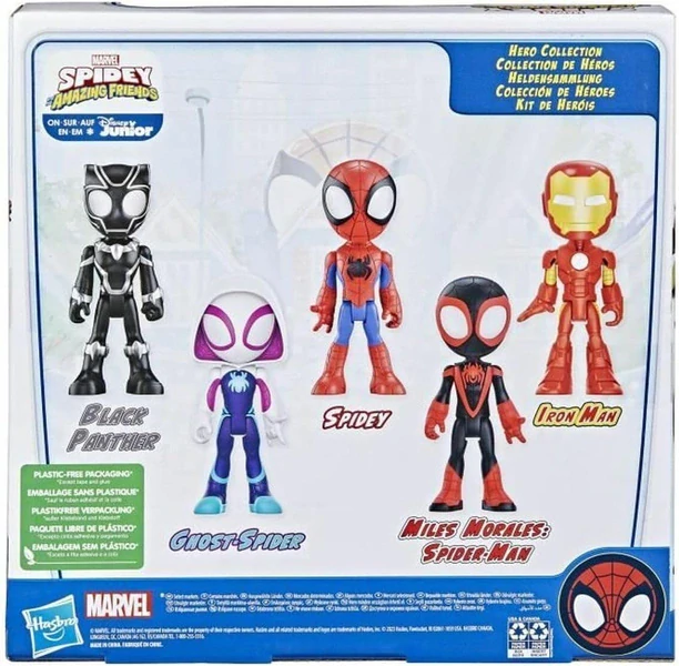 Hasbro Figurky Spidey Ghost Iron Man Morales Panter - Sada 5 ks figurek