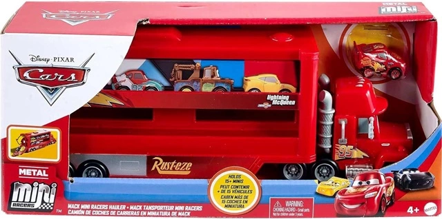 Mattel Cars Mini transportér Mack a Blesk McQueen GNW34