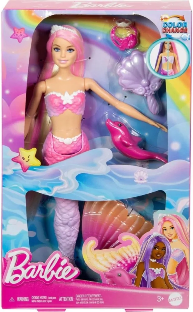 Mattel Barbie a dotek kouzla mořská panna Malibu HRP97
