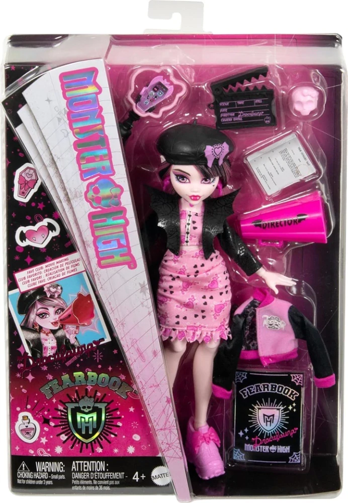 Mattel Panenka Monster High Fearbook - Draculaura HXW30