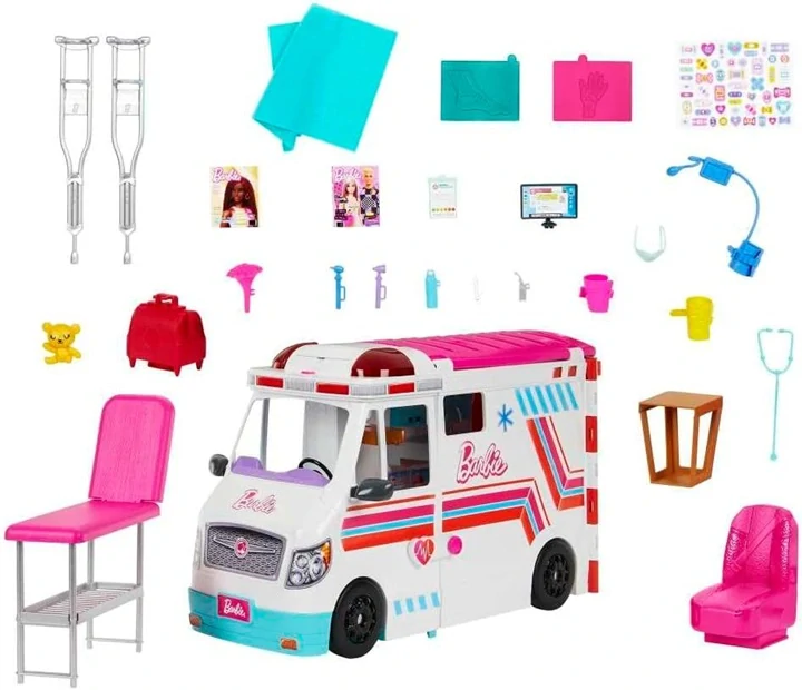 Mattel Barbie Sanitka a klinika 2 v 1 HKT79