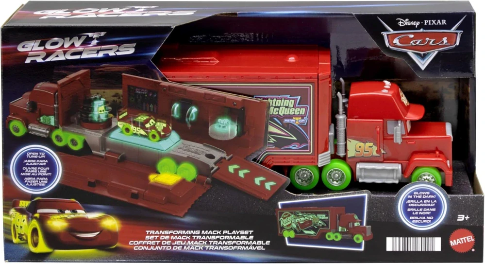 Mattel Cars Maniek Mack Svíticí ve tmě HPX76