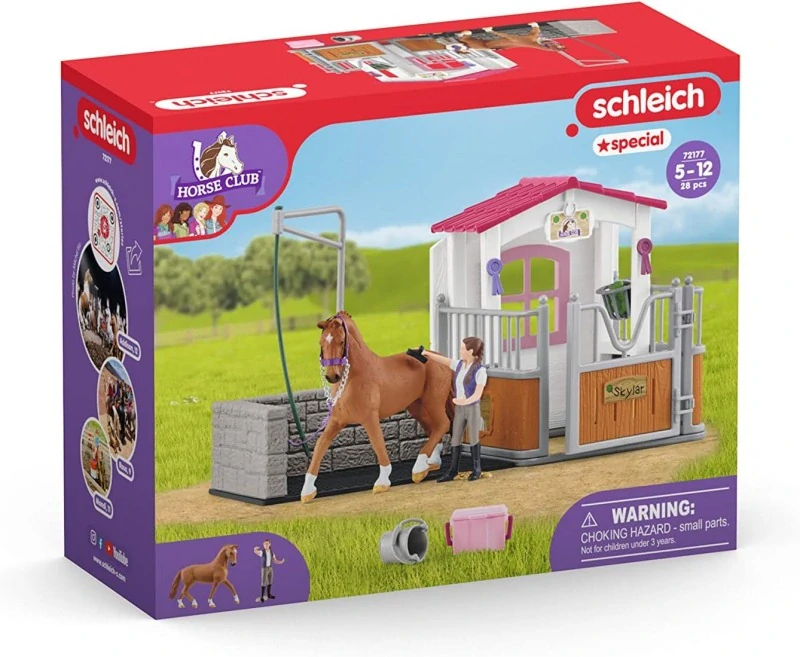 Schleich 72177 Mycí stanice pro koně se stájí