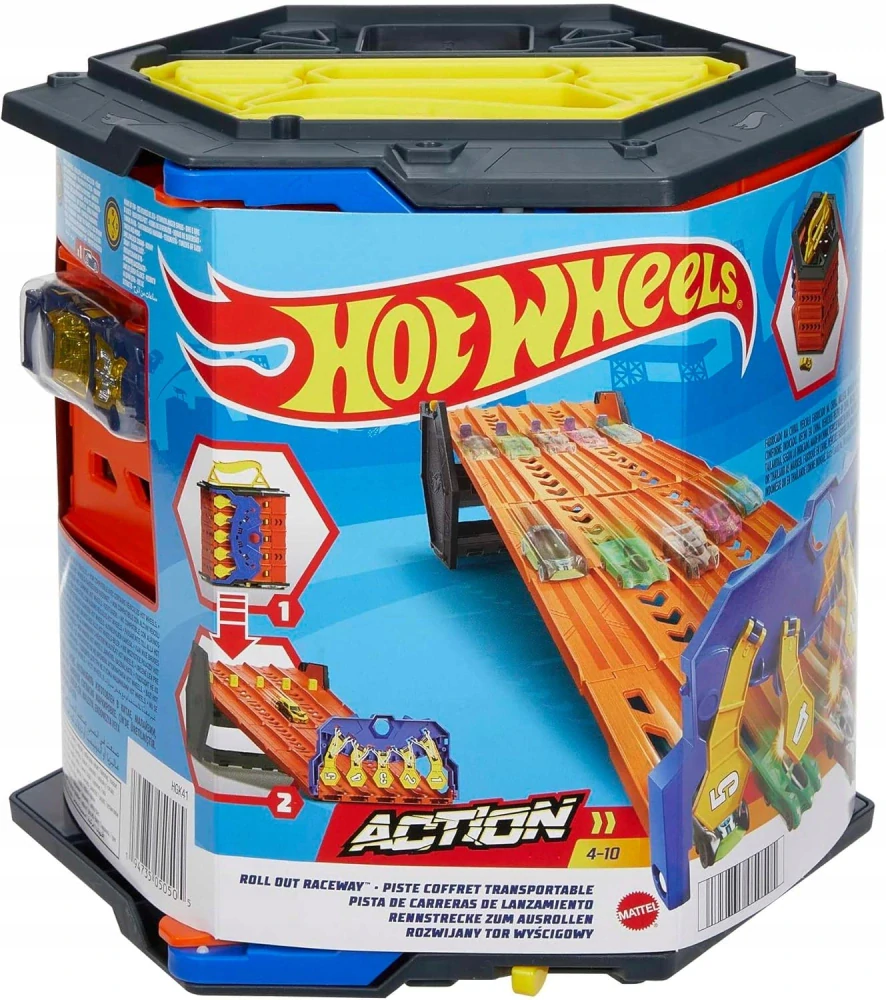 Mattel Hot Wheels 5-pásmová dráha Kufřík + autíčko Závody HGK41