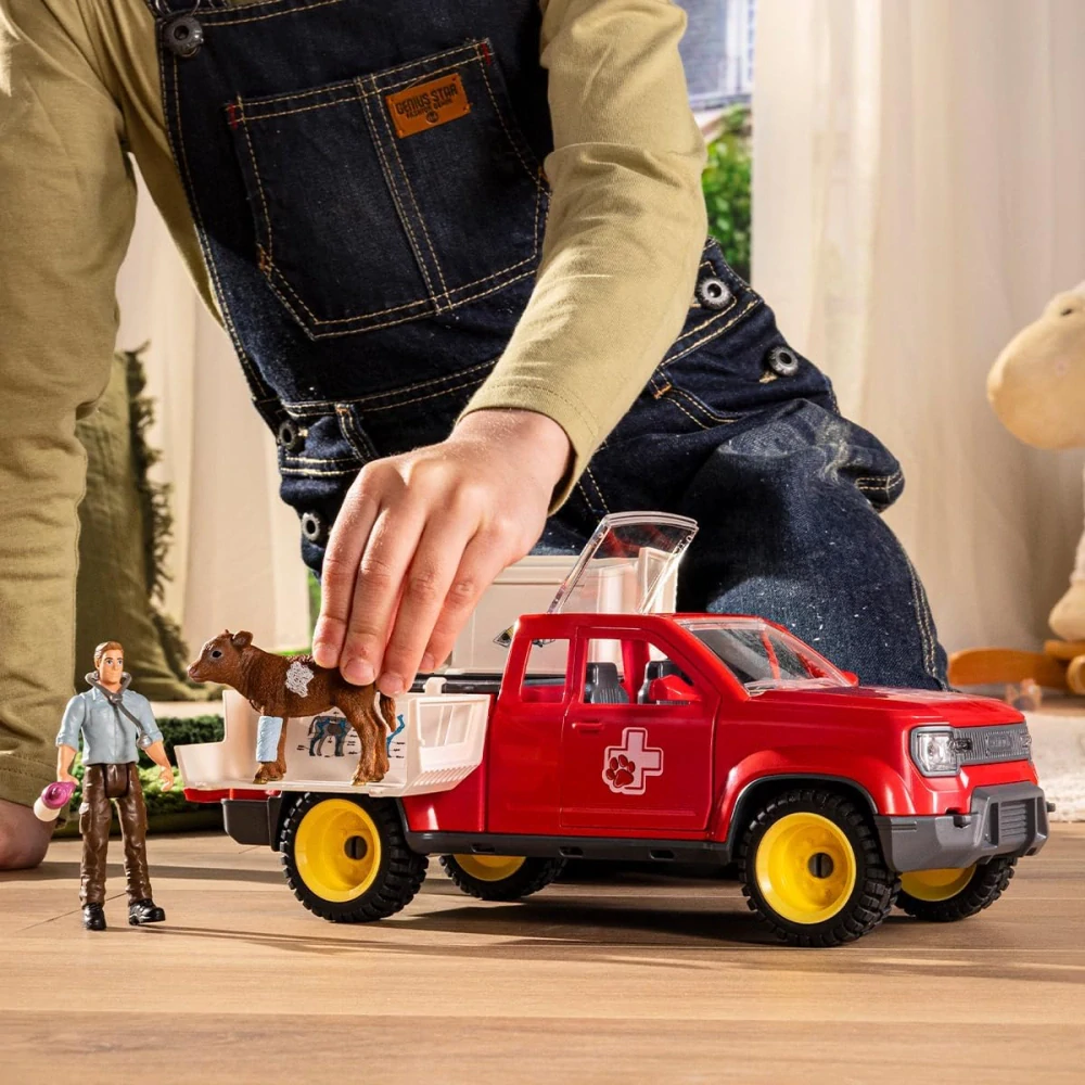 Schleich 42727 VETERINÁŘ Auto Návštěva veterináře na farmě