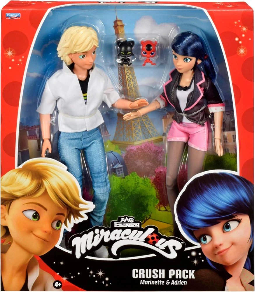 Sada 2 Panenek Miraculous Kouzelná Beruška Marinette a Adrien 27 cm od Playmates Toys