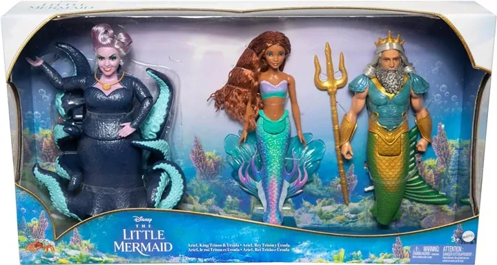 Mattel The Little Mermaid Sada 3 pohádkových panenek HND28