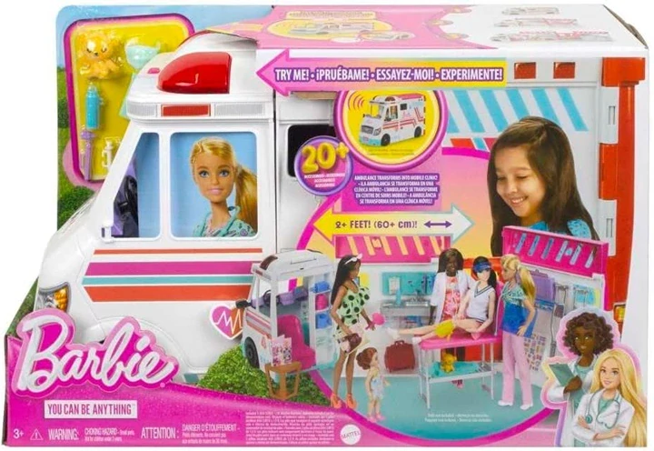 Mattel Barbie Sanitka a klinika 2 v 1 HKT79