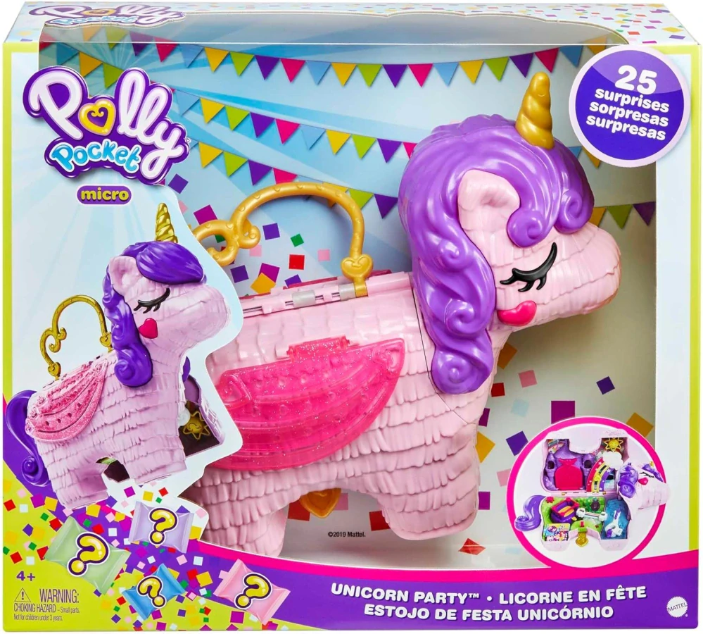 Mattel Polly Pocket Mikro Pocketová kabelka Jednorožec GVL88