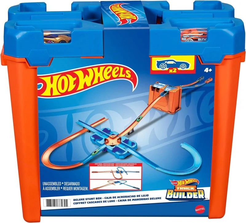 Mattel Hot Wheels Track Builder box plný triků + 2 Auta GGP93