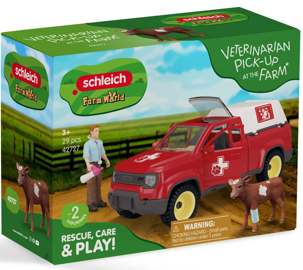 Schleich 42727 VETERINÁŘ Auto Návštěva veterináře na farmě