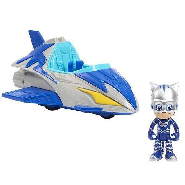 Just Play PJ Masks Pyžamasky vozidlo s figurkou - Kočičák Catboy Connor (modrý)