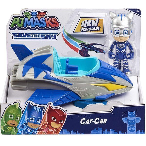 Just Play PJ Masks Pyžamasky vozidlo s figurkou - Kočičák Catboy Connor (modrý)
