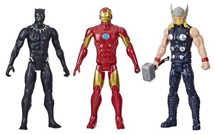 Avengers Sada 3 Figurek 30 cm Černý Panter Iron Man Thor od Hasbro